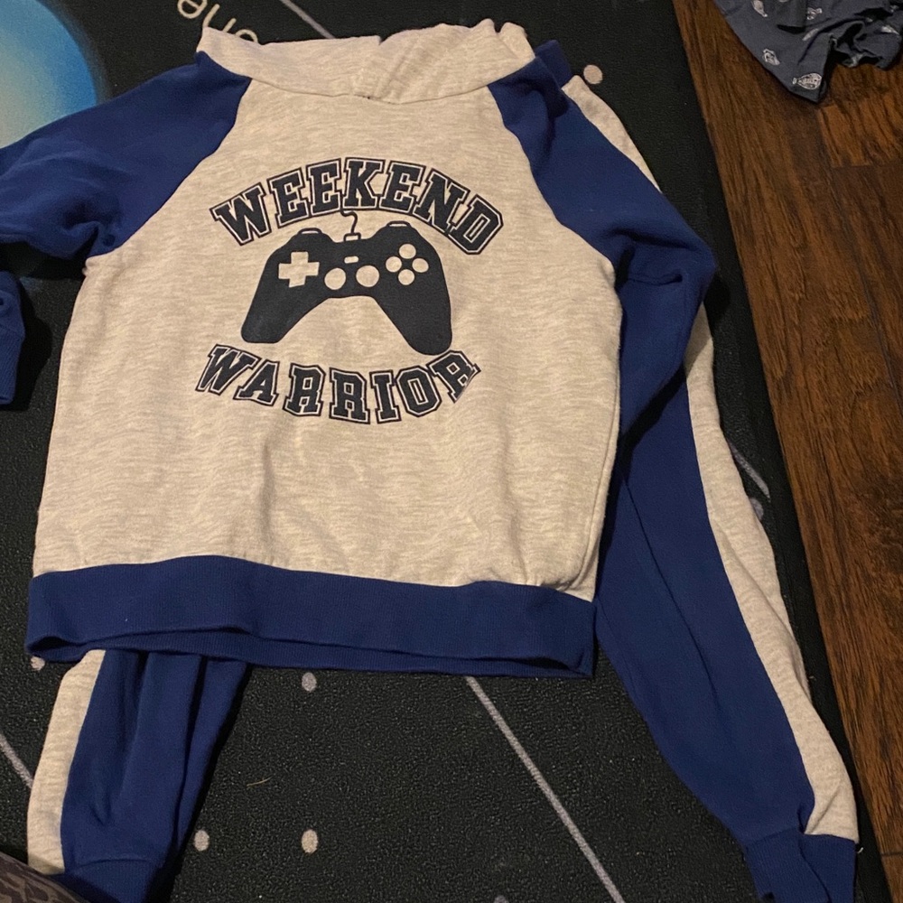Weekend Warrior Hoodie with Game Controller Design